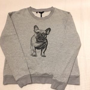 French Bulldog Sweatshirt, David Bitton, Size M